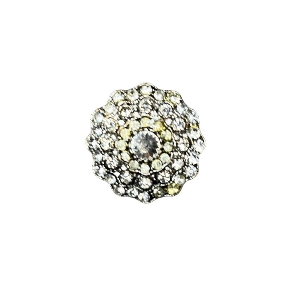 Vintage Brooch – Statement Rhinestone Flower Pin - Picture 5 of 5